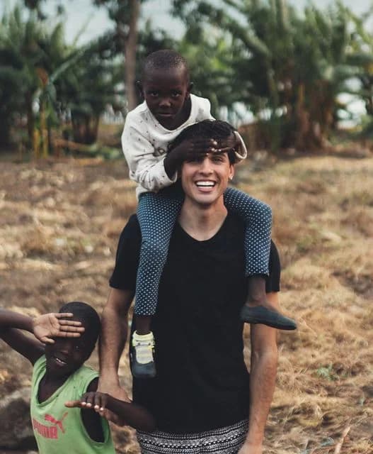 Children playing with a toy car